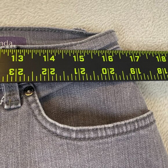 Gloria Vanderbilt Womens Jeans Size 12 Missy Amanda Classic Straight Retro Gray - Picture 6 of 14